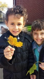 We went on a leaf hunt!!!