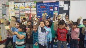 We traded the goods we made...puppets!