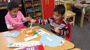 We are creating 2D shapes snowflakes!!!