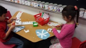 We are creating 2D shapes snowflakes!!!