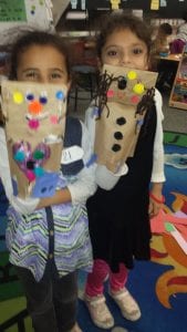We made goods!!! Look at our puppets!