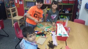 We are creating goods to trade with friends!