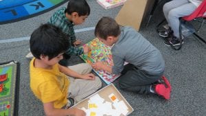 We learned a new game during inside recess...Candyland!