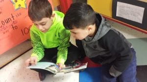 Our Kindergarteners buddy read to Preschoolers!!!! :) This was so fun!!!