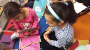 Our Kindergarteners buddy read to Preschoolers!!!! :) This was so fun!!!