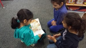 Our Kindergarteners buddy read to Preschoolers!!!! :) This was so fun!!!
