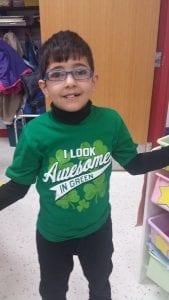 Many friends wore green!