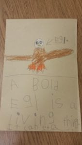 We have been writing and learning about what makes something living!