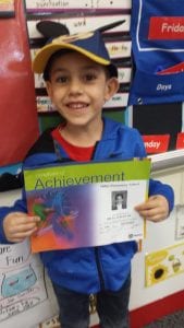 Bilal is the Student of the Month in Gym! He also got recognized for scoring very high on the NWEA Math!