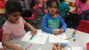 We used cubes to practice non-standard measurement!