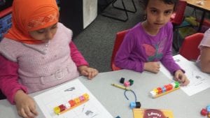 We used cubes to practice non-standard measurement!