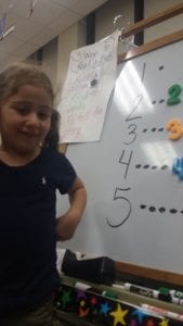 We are identifying numbers 1-5!