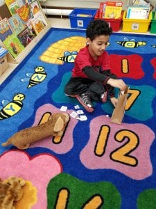 We are retelling the story using the pictures!