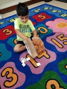 We are retelling the story using the pictures!