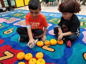 We are becoming mathematicians with real world objects together!