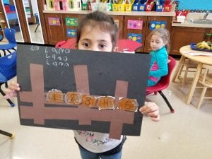 We cut, glued, and put pumpkins in number order 1-5!