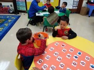 We are naming letters we match the lowercase and the uppercase!