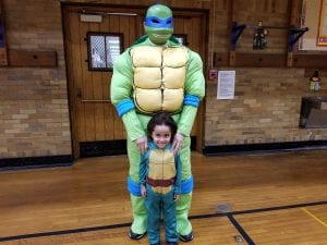 Only a super amazing principal would dress up as a Ninja Turtle to put a smile on his students' faces! Thank you, Mr. Abu-Rus!