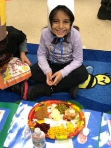 We wore hats like the Pilgrims!