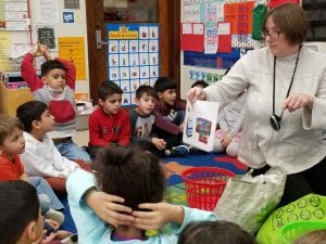 We learned that paper towels and tissues cannot be recycled but metal cans, plastic, and paper can!