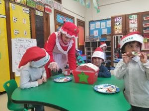 We decorated cookies!
