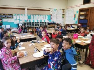 We had a fun party with our book buddies!