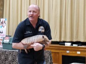 We saw a 6 banded armadillo! It is only 9 months old! We watched it play with a ball like a puppy! 