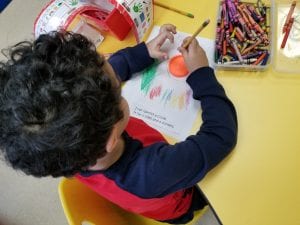 We have been learning about 2D shapes. Each day we created circle maps for the shape of the day as a review of the facts for that shape. Then we used items to trace and create illustrations featuring that shape. We did this for square, triangle, circle, and rectangle. We are making a 2D shapes book!