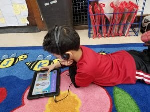 We are becoming better readers and writers as we practice building stamina during Listen to Reading!