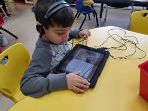 We are becoming better readers and writers as we practice building stamina during Listen to Reading!