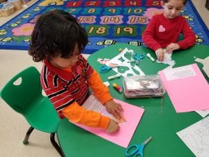 We made Valentines to give to someone special.
