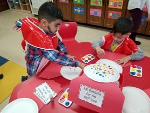 We fingerpainted 100 gumballs!