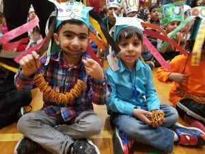 We ended our day with a March is Reading month celebration in the gym.