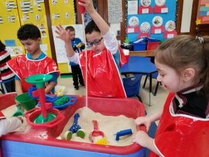 Our friend used the funnel in the sand table and his imagination to create a tornado to knock down the trees! I love the creativity that comes out through play!Our friend used the funnel in the sand table and his imagination to create a tornado to knock down the trees! I love the creativity that comes out through play!