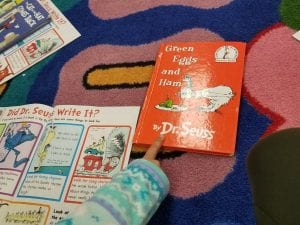 We found his name on the front of the book!