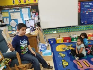 We had a 1st grader read to us too!