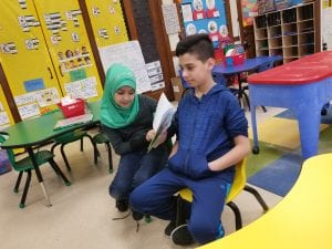 We had 4th graders read to us today as our guest readers!