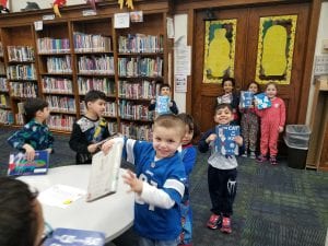 We went to the library and checked out new books! Many of the children chose to get a Dr. Seuss book!!!! How exciting!