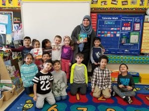 Miss Raneem read to us today!!!!