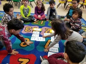 We sorted math problems by addition and subtraction by identifying the symbol!