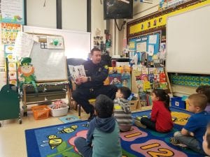 Officer Aaron always brings such great books to read!