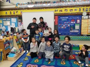 One of our school resource teachers, Mrs. Ali read to us too!!!!