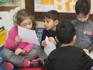 We shared our opinion writing with a friend!