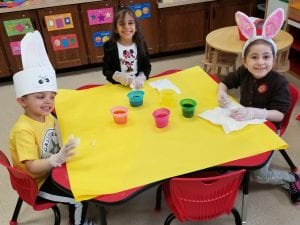Before we dipped our eggs, we dried them off!
