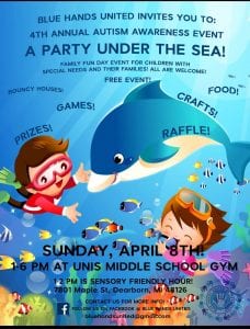 Autism Awareness Event on April 8th! This is a fun event for the whole family!