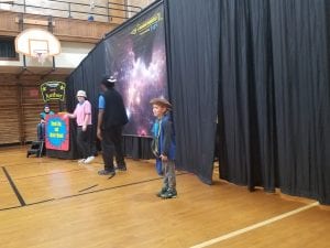 One of our friends was chosen for the stage during an assembly! :)