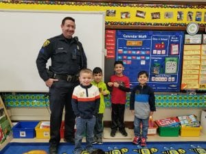 Thank you for helping us be encouraged to learn our addresses and phone numbers, Officer Aaron!