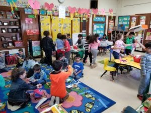 We worked with your book buddies to create awesome items from recycled materials!