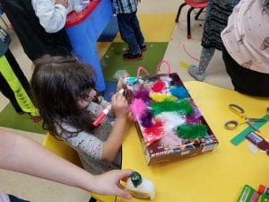 We worked with your book buddies to create awesome items from recycled materials!