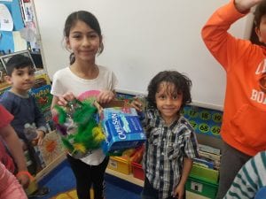 We worked with your book buddies to create awesome items from recycled materials!